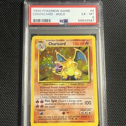 CHARIZARD BASE SET 1999 POKEMON TCG UNLIMITED  #4/102 psa 6  