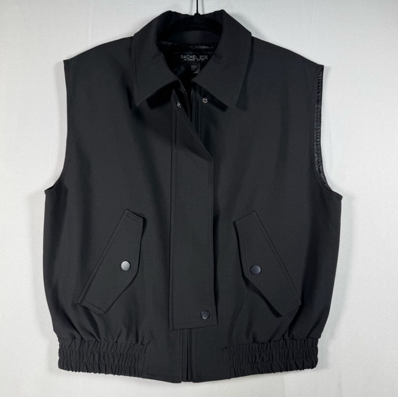 Rachel Zoe Black Bomber Vest