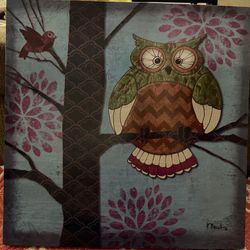 Owl Canvas 23x23