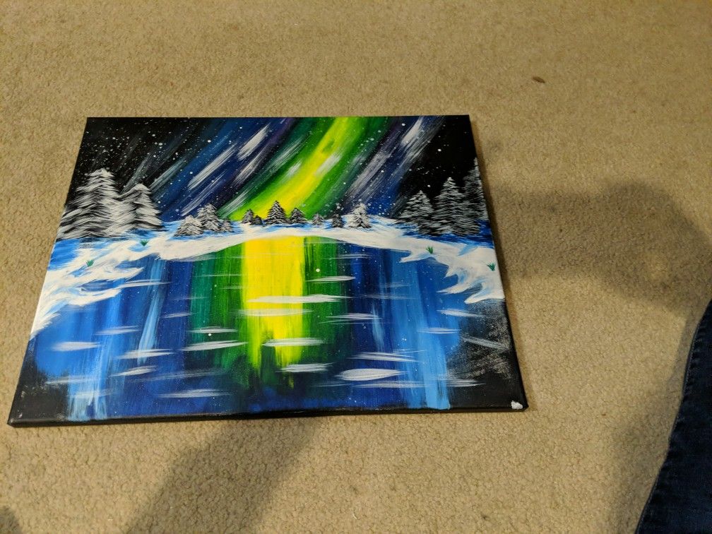 Northern Lights Canvas Painting