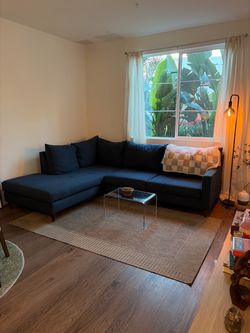 Large Blue 5–6 Seater Sectional Couch