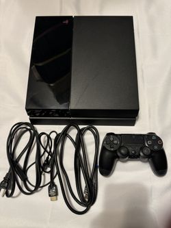 Play Station 4 With Controller And Cables