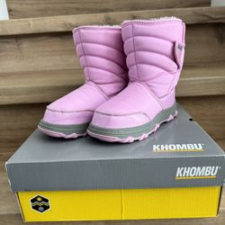 Khombu Kid’s Neptune Pink Snow Boot Size 1