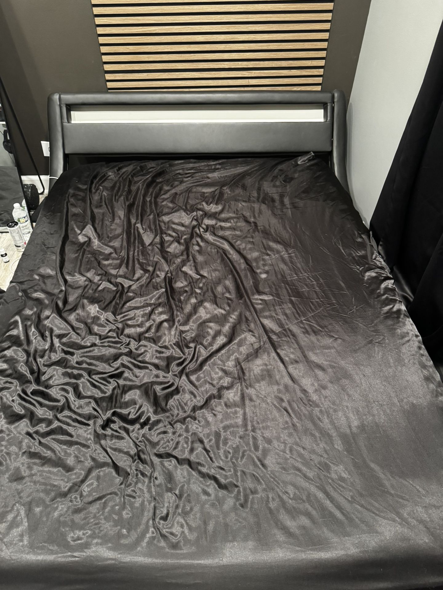 Full Size Bed Frame With LED