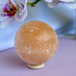 Orange Selenite Sphere