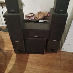 Sony Speakers And Subwoofer
