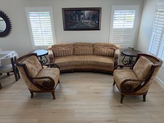 Formal Couch and 2 chairs