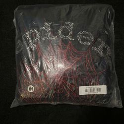 Sp5der OG Rhinestone Logo Hoodie