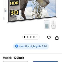  Electric Projector Screen 