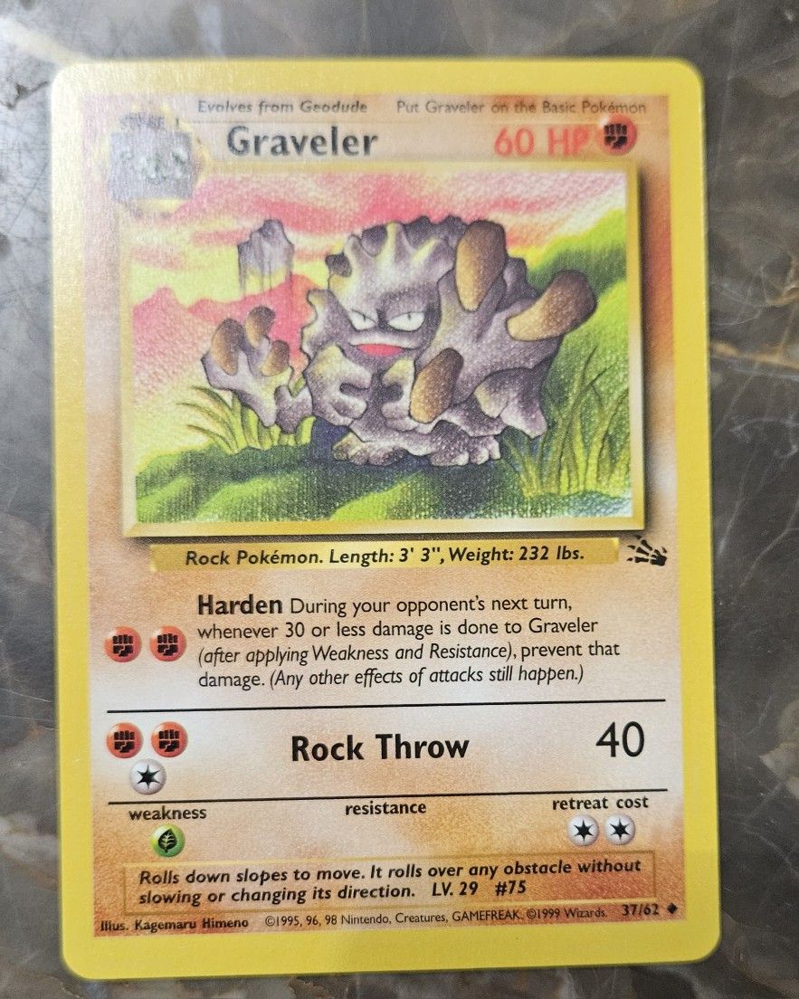 Pokemon Fossil Set Graveler