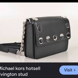 GENUINE MK LEATHER CROSSBODY PURSE