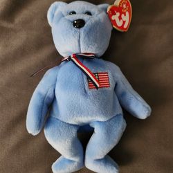 America TY Beanie Baby 2001 Red Cross with tush tag error