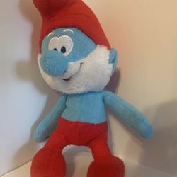 Papa Smurf plush stuffed collectible Toy  - Peyo - Nanco  Produced 11-30-2011