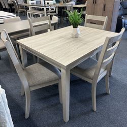 Grey 5pc Dining Set