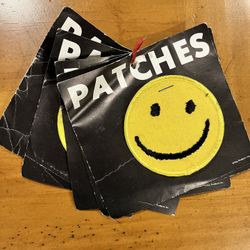 Smiley Face Embrodiered Patch Lot - 5