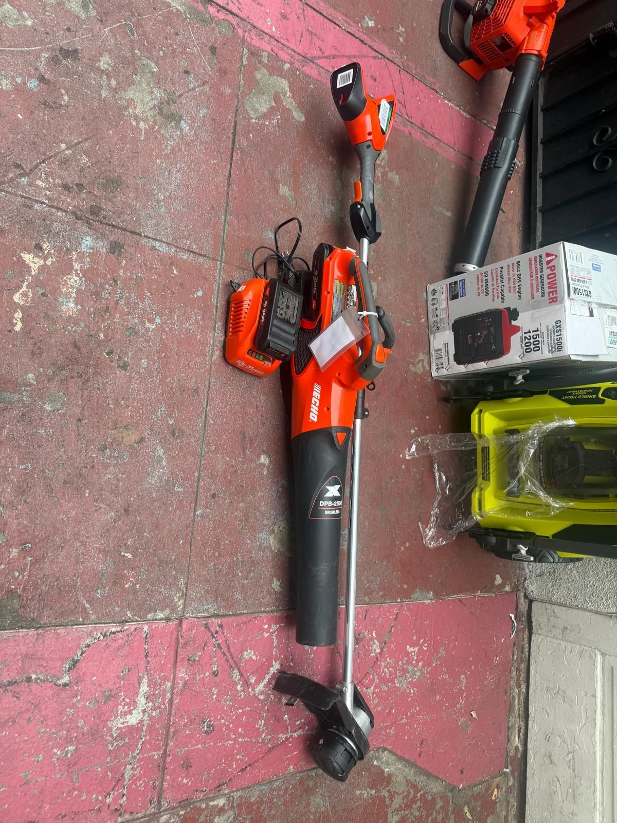 Echo 56V Cordless Battery 16 in. String Trimmer and 151 MPH 526 CFM Blower Combo Kit w/ 2.5Ah Battery and Charger (2 Tool)