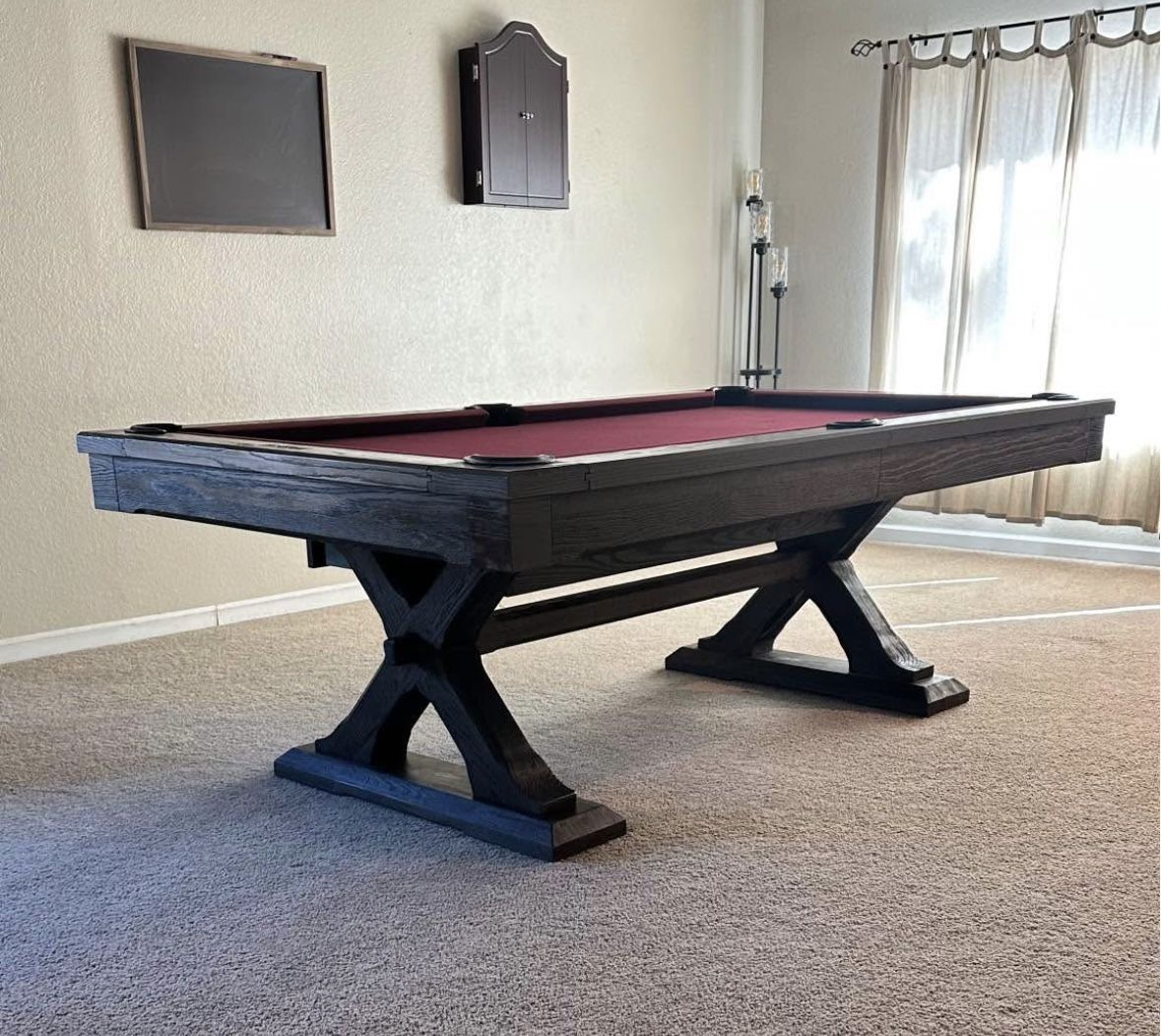 7’ Presidential Kariba Pool Table w/ Storage Drawer - Delivered & Installed