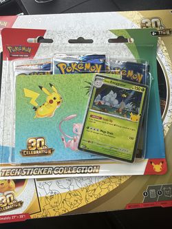 Pokemon TCG 30th Anniversary Poster Collection  and Tech Sticker Collection