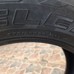 2 Bridgestone Dueler 275 55 20 tires