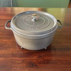 La Cocotte Staub large 7 quart cast-Iron Dutch Oven