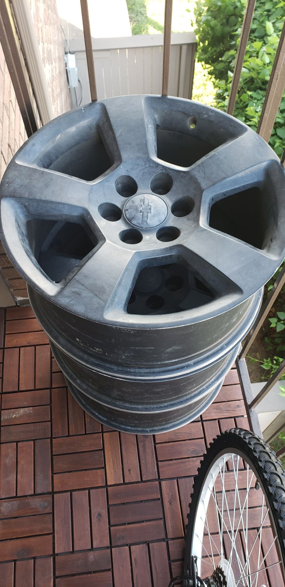 20" Chevy Factory Wheels Matte Black