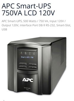 APC Smart-UPS 750 (SMT750) — Battery Backup / UPS