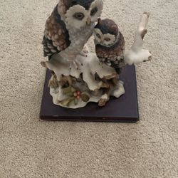 Poly King Owl Figurine