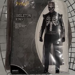 Skeleton King Halloween Mens  Costume XL