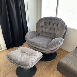 Swivel chair And Ottoman