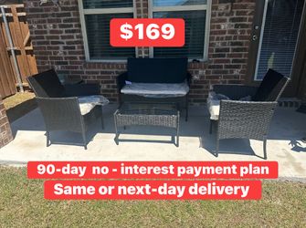 ‏New inbox patio set (we finance and deliver)($54 down,90 day no interest  payment plan)