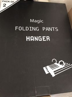 Folding pants hangers