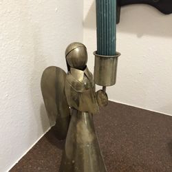 Brass Angel Candle Holder 