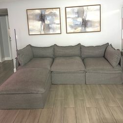 Gray couch sofa