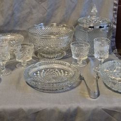 Anchor Hocking Wexford Glass Lot