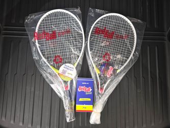 2 RedBall Tennis rackets & 2 red ball tennis balls USTA RBT