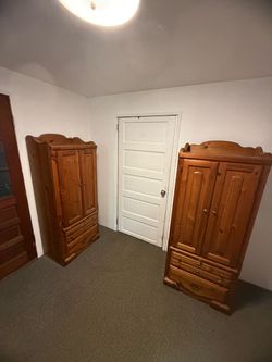 2 matching tall dressers