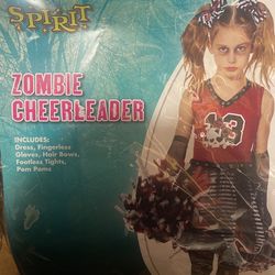 Zombie Cheerleader Kids Costume 