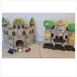 Ultimate Toy Bundle: Super Mario Bowser’s Castle Playset + Hot Wheels Karts & Imaginext Gorilla Fortress