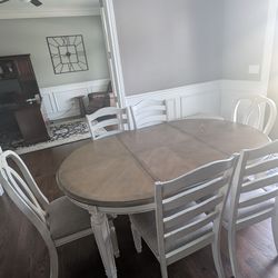 Ashley dinning table with 6 chairs