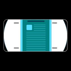 License Plate Novelty Car Front Document Picture Title Leaves