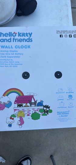 Hello Kitty Clock Large Face