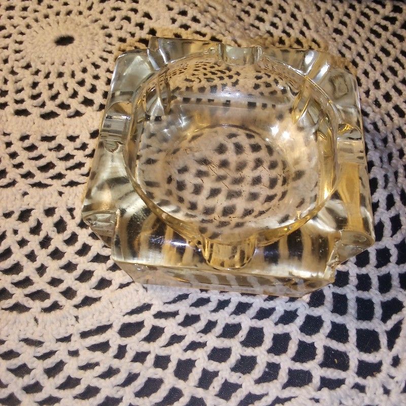 Vintage Glass Ashtray