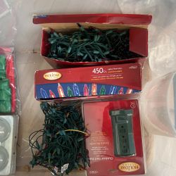 Christmas Lights And Yard Stake