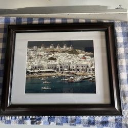 Beautiful Mykonos Town Frame, Greece