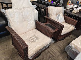 LayinSun 3 Piece Wicker Patio Furniture Set