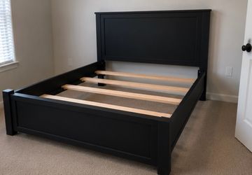 FREE DELIVERY 🚚 Tuxedo Black Bed Frame – Modern Platform Style