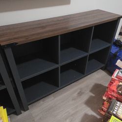 6 Cube wood bookshelf (1 of 2)