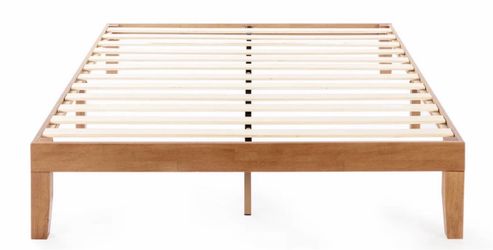 Wood Platform Bed Frame with Slats