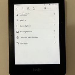 Amazon Kindle Voyage 6'' 4GB eBook Reader - Black Wi-Fi No Box