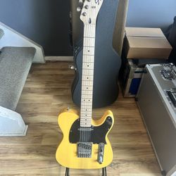 New SQUIER TELECASTER -butterscotch w/custom case